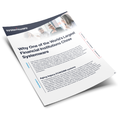 How one of the world’s largest financial institutions streamlined compliance with a connected content ecosystem